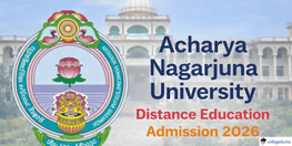 Acharya Nagarjuna University Distance Education Admission 2026 Begins